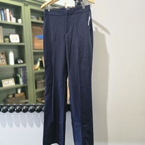 NWT GAP high rise curvy slim boot navy trouser. Size 6T.